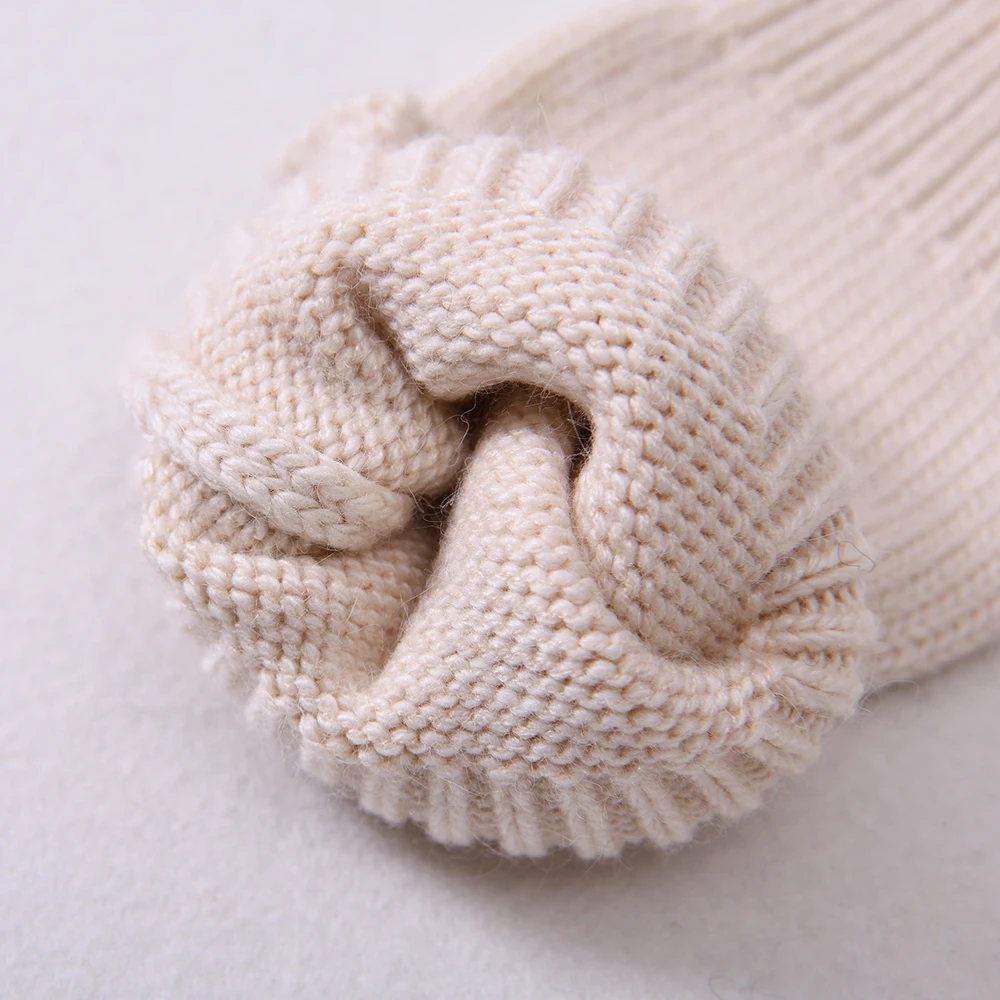 Wholesale New Arrival Ladies Fashion Cashmere Wool Knitted Fingerless Mittens Thick Warm Winter Knitted Gloves