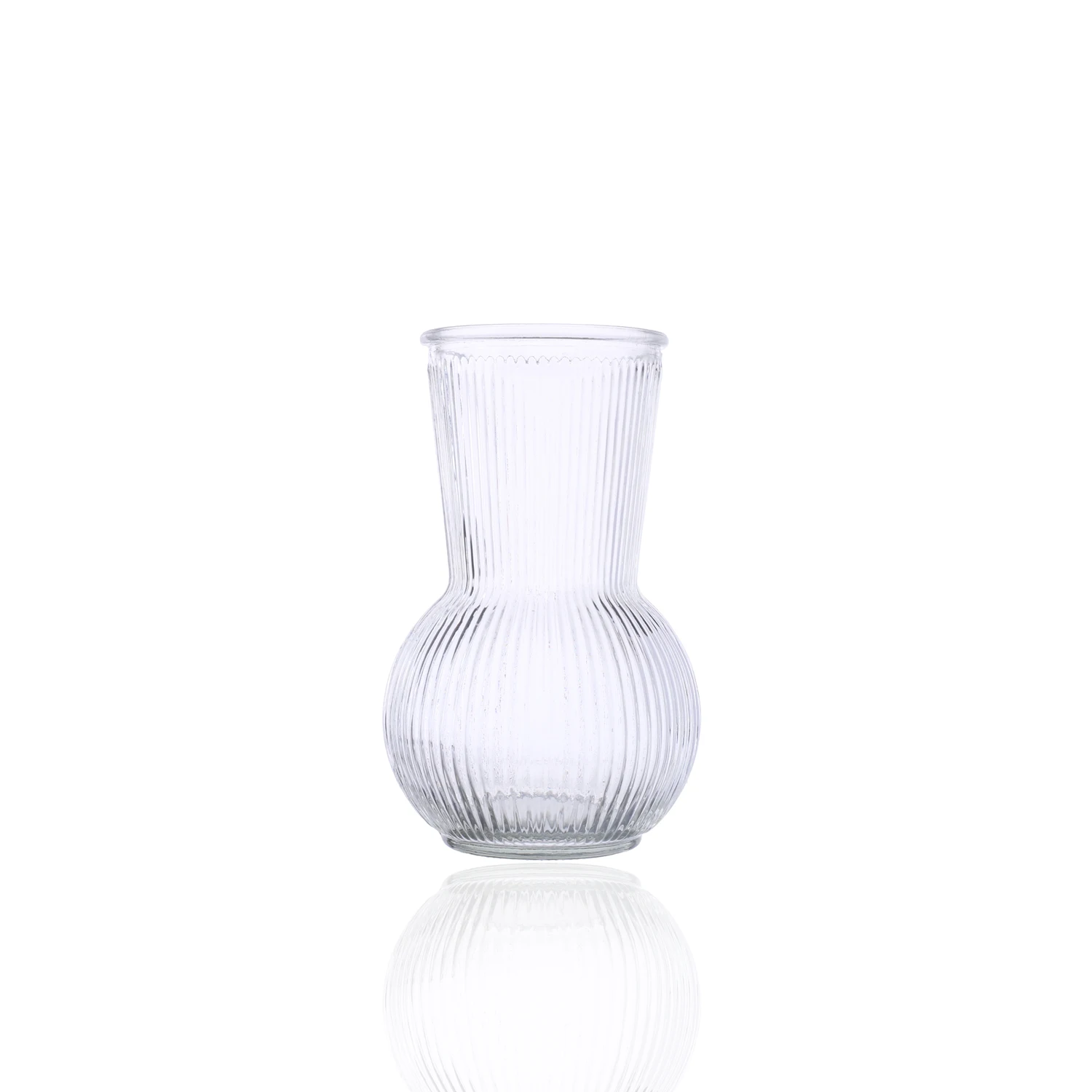 Fashion Style Luxury Home Decorative Transparent Hand Blown Large Glass Vase for Living Room Dining Table Decoration
