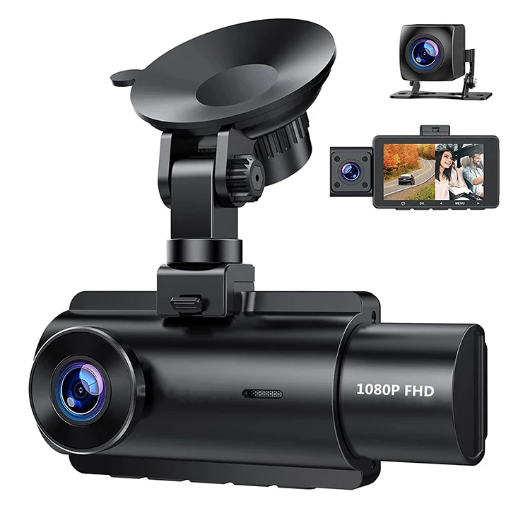 3-дюймовый видеорегистратор в частном режиме HD 1080P 3-объективная Автомобильная камера широкоугольный Автомобильный Черный Ящик G-сенсор