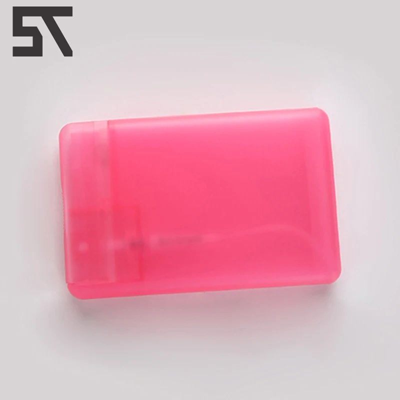 20ml plastic perfume atomizer empty credit card shape spray bottle