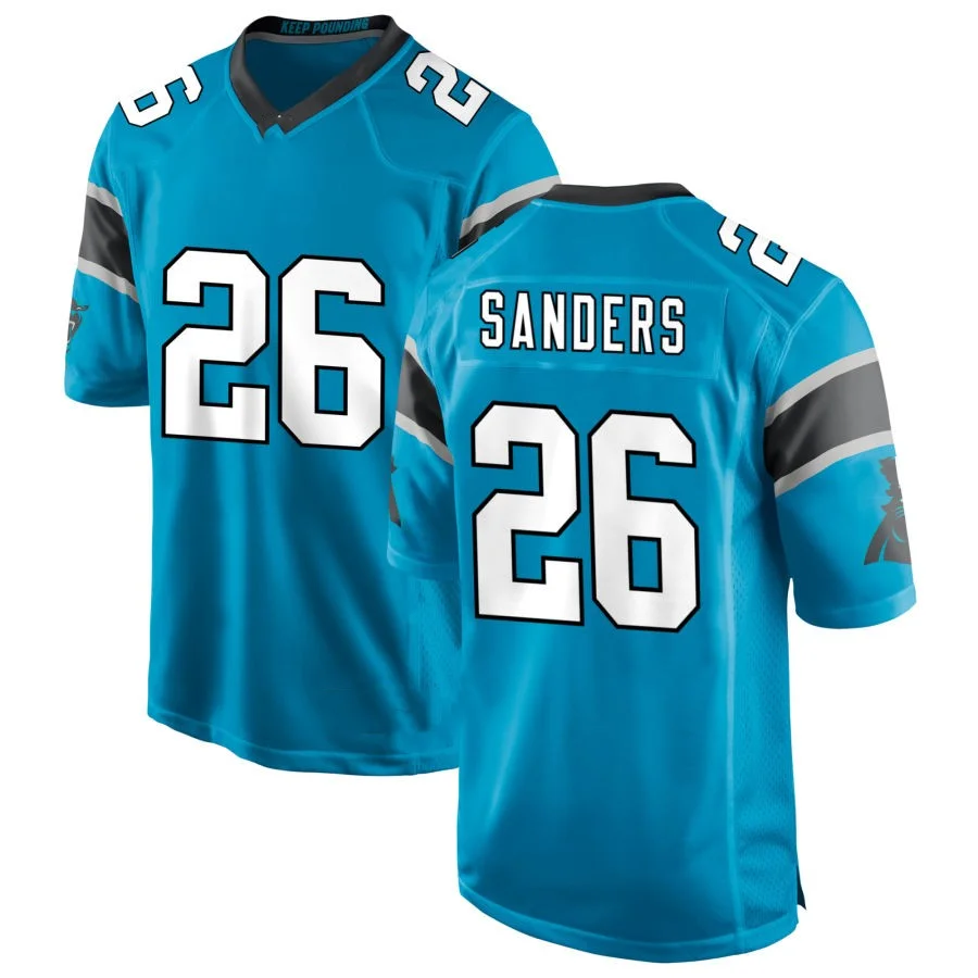 Wholesale Panthers #26 Miles Sanders Alternate Game Jersey American Football Jersey