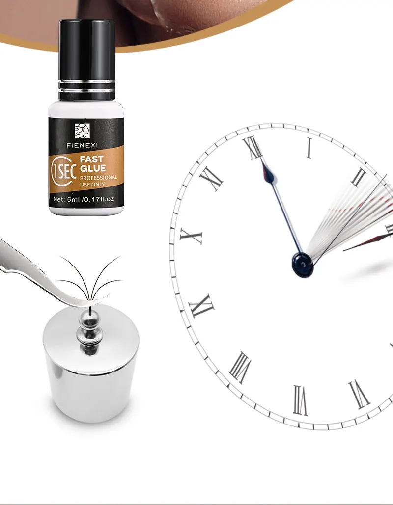 new product launch 1s rapid drying uv waterproof eyelash glue eyelashes with glue