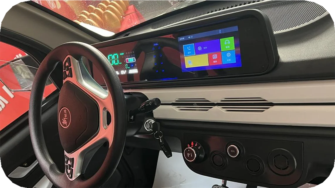 New released electric four seats mini car 2022