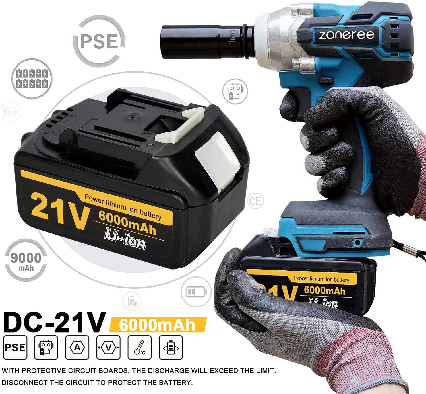 New Model21V 320N.m Lithium Battery Brushless Electric Impact Driver Wrench Machine