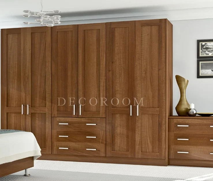 Hot sale solid wood mdf plywood foldable modern bedroom white lacquer hinged door wardrobe