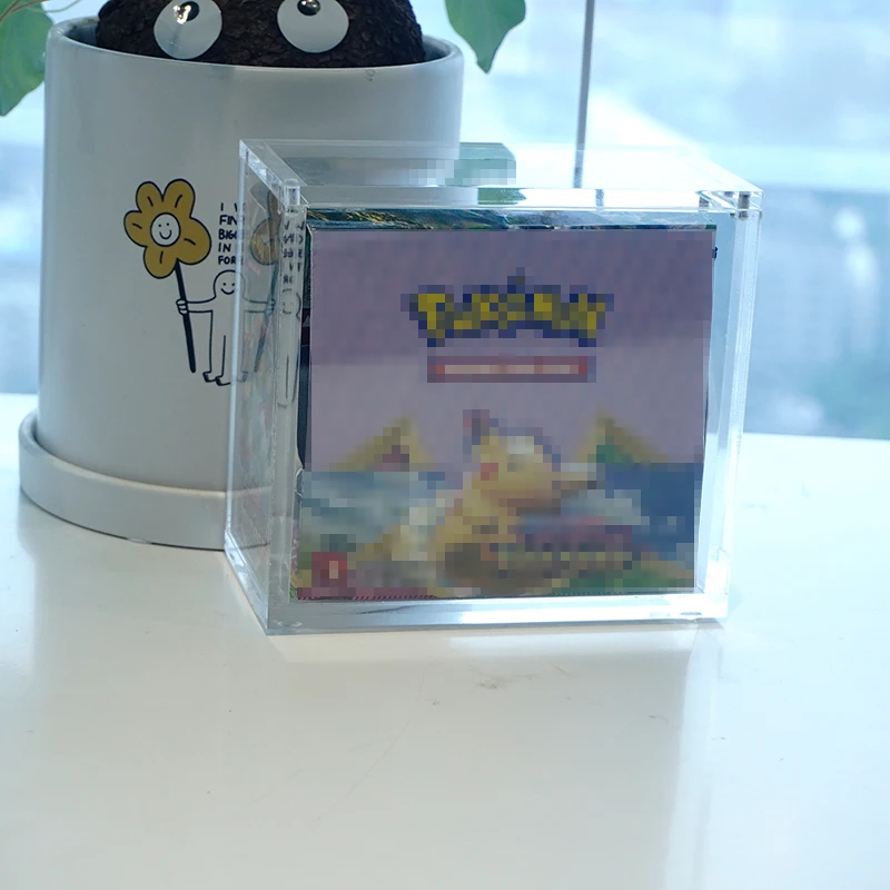 factory clear custom acrylic pokemoned booster box container
