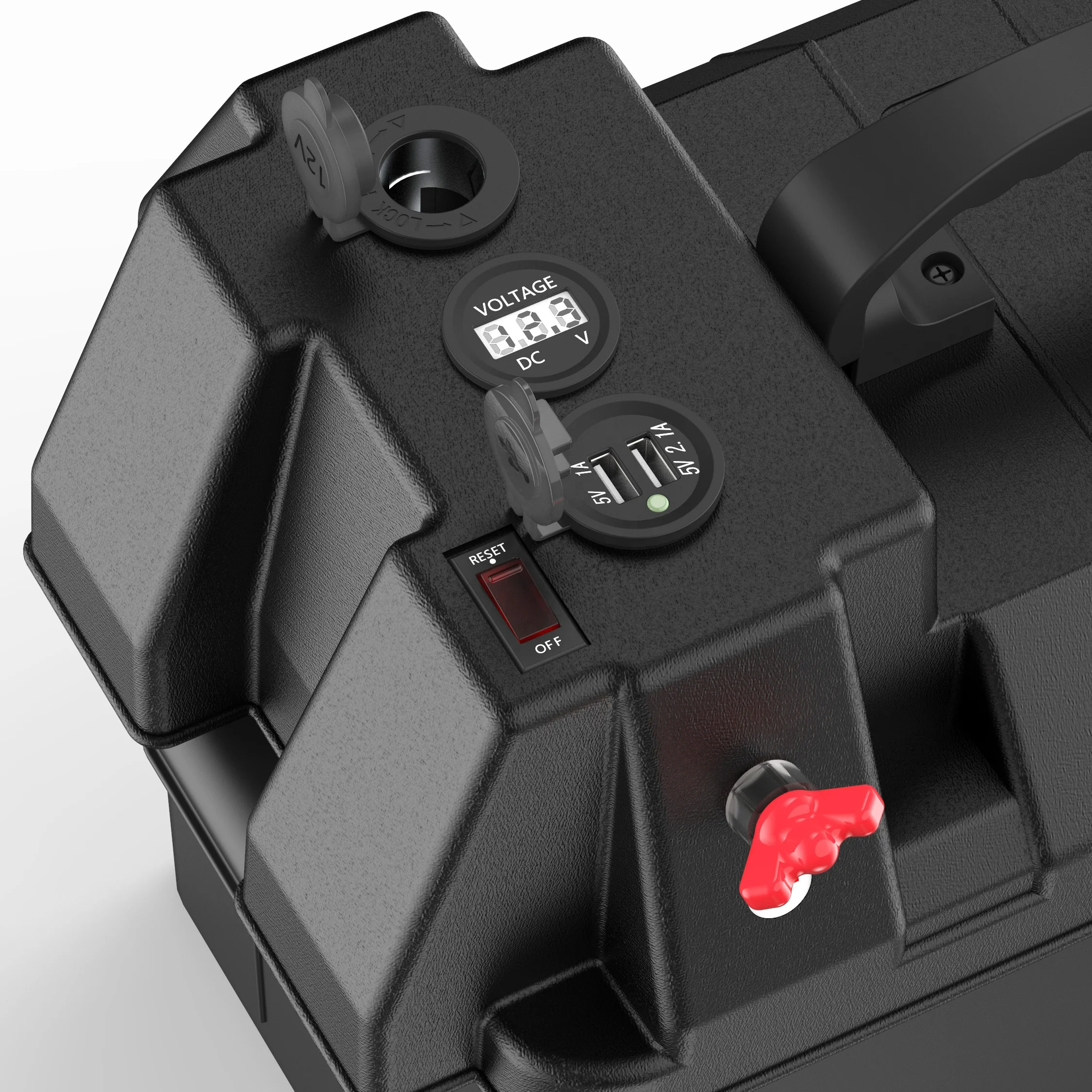 High quality portable automotive marine batteries plastic 12V safely stores rv waterproof automotive battery box