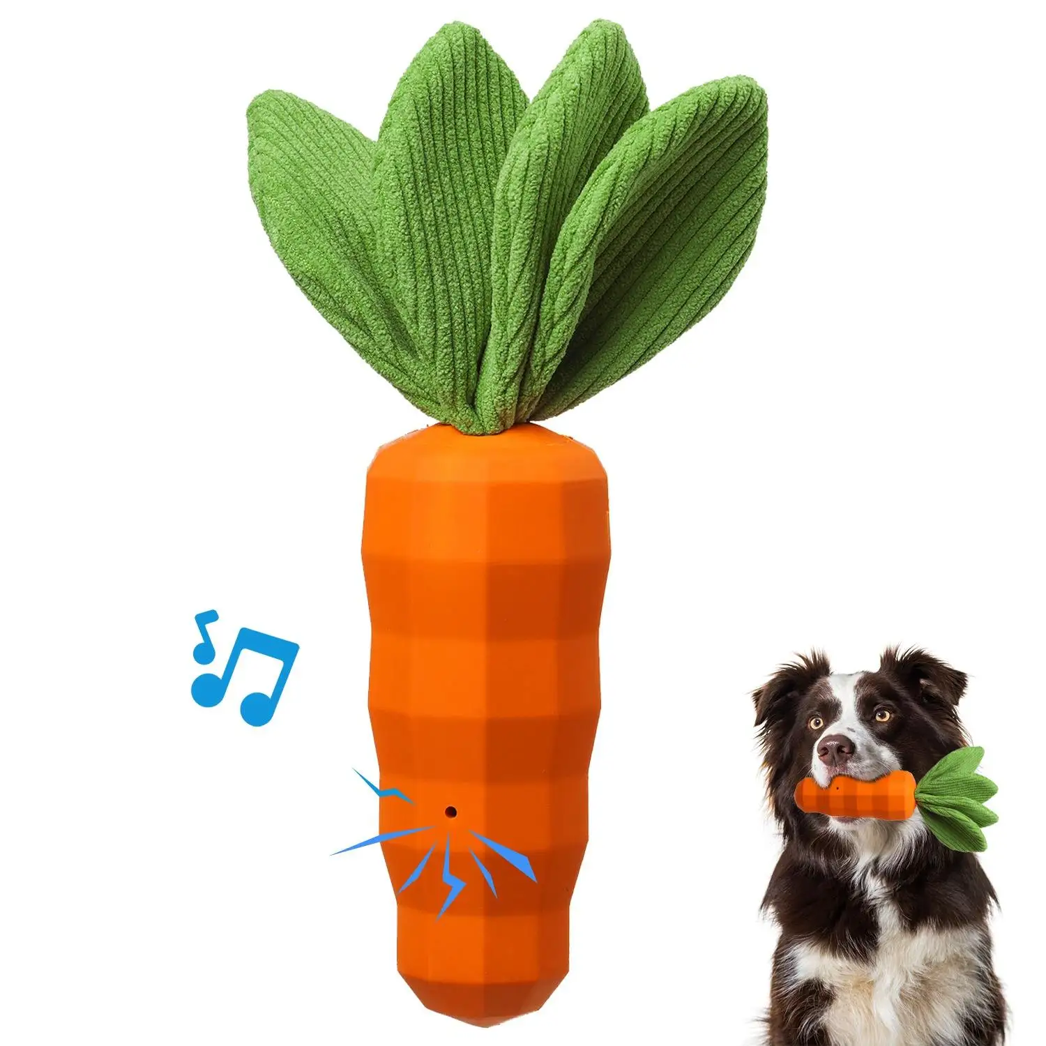 Custom Rubber Dog Toys Chew Toy Carrot Soft Ball Lick Pet Strawberry Shape 6 5 Cm Eco Friendly  For Dogs