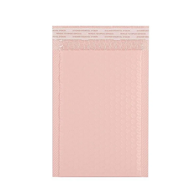 35*45+5cm Bubble Mailer Printed Poly  nude pink  Wrap Padded Mailing Bag Metallic Bubble Envelope