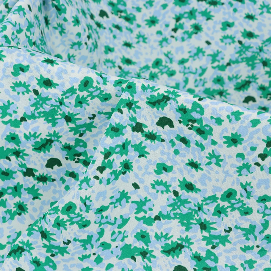 Shaoxing Manufacture Reliable Quality Printed Silk cheap polyester Satin Fabric For Dress