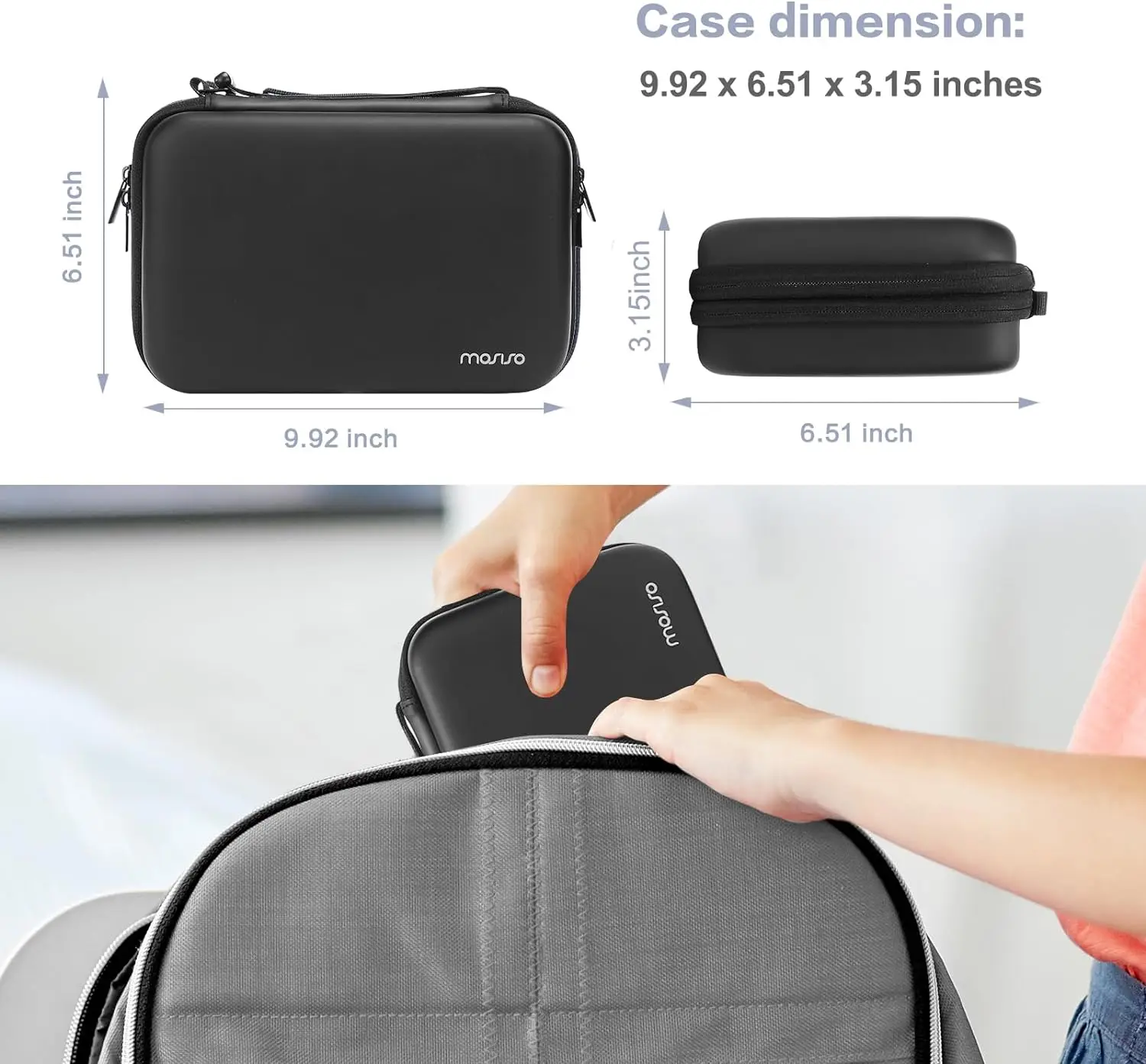 Custom EVA Hard Electronics Case Gadgets Storage Cable Organizer Pouch Digital Gadget Mobile Phone Power Bank Usb earphone Bag