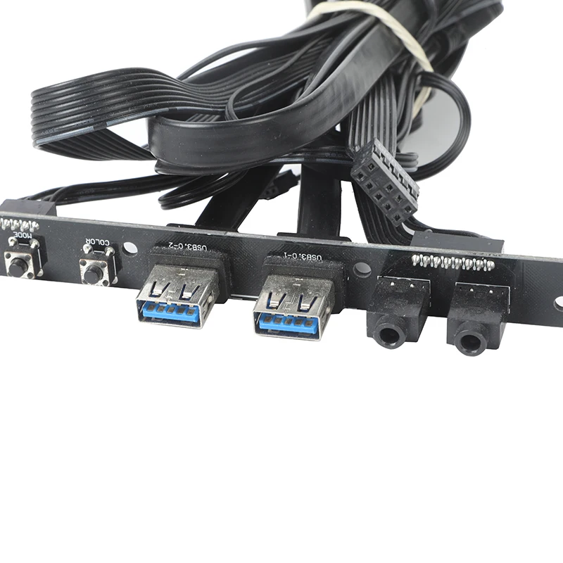 Customization Factory Motherboard Port and Connector 20 Pin Extension Cable Dual USB3.0 PC Front Panel Riser Card