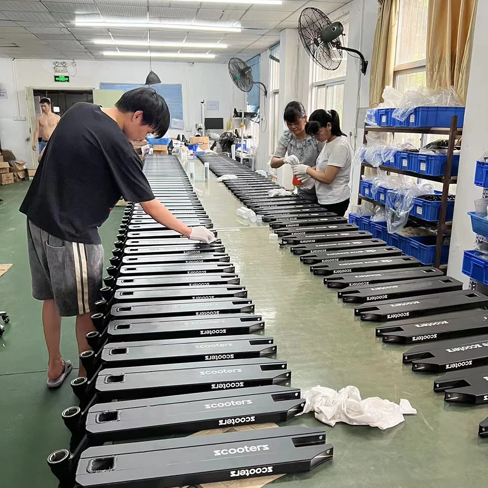 590*500mm Blue Green Neo Chrome Pro Stunt Kick Scooter Accessories Factory for Sale Oversized HIC Scooter Y Bar for Kids