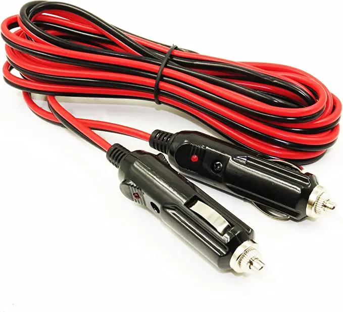 Wholesale Price 4mm2 16AWG Solar Panel Power Cable Wire 12V Car Cigarette Lighter Plug Charger Solar Connector With LED Light