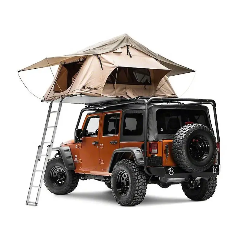 SUV Resistant Waterproof 4 Person Hard Shell Roof Top Tent Car Rooftop Tent For Camping