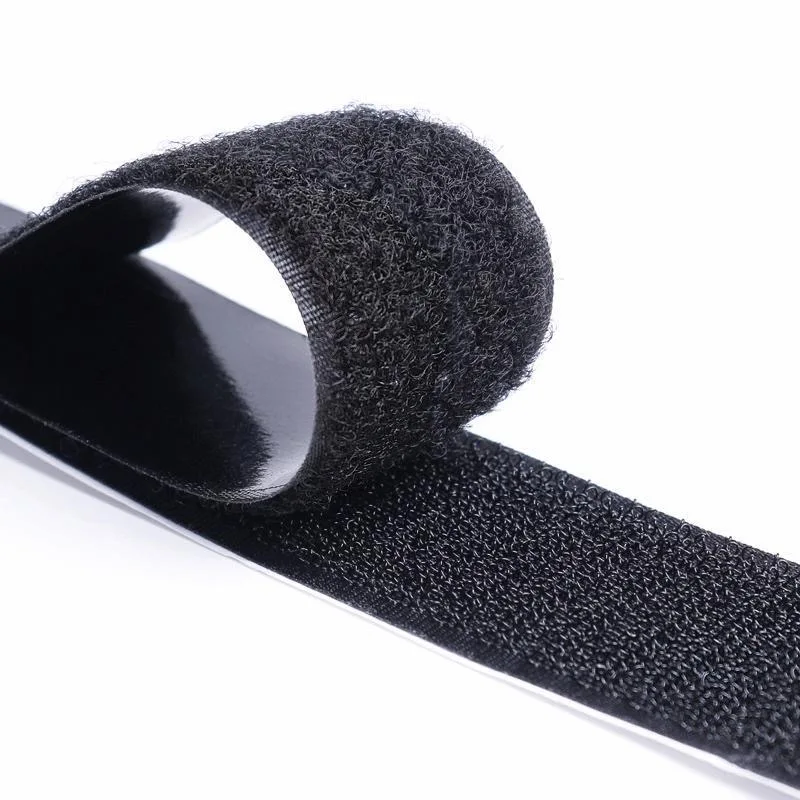 Self-adhesive ring strap Self-adhesive stretch hook-and-loop fastening strap custom size Nylon cloth Velcro loop on one side