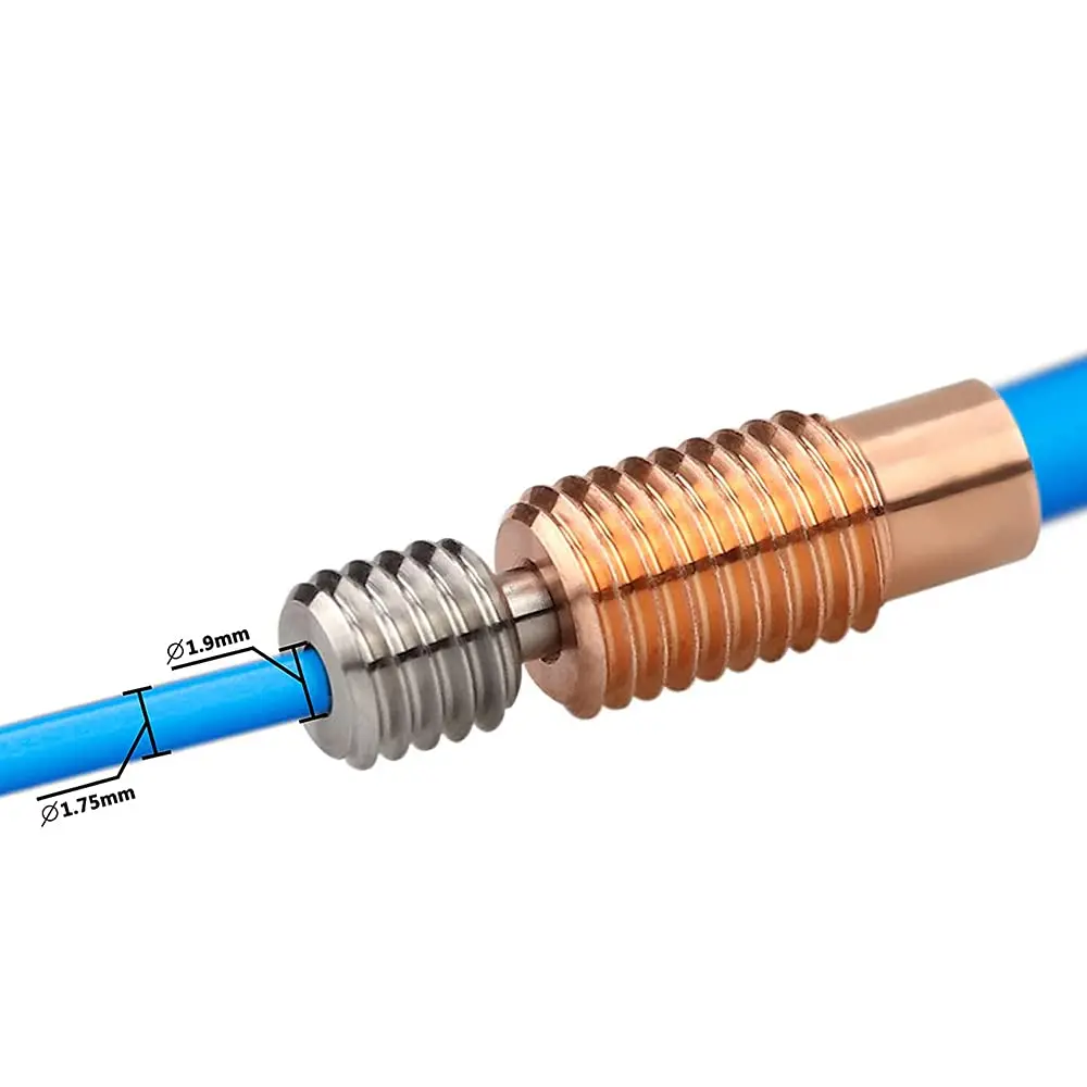 YouQi модернизированная биметаллическая Тепловая медная титановая горла TC4 для 3D-принтера