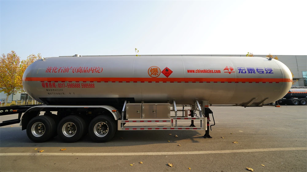 Полуприцеп-цистерна для хранения и транспортировки газа 58000L ASME ADR BV LNG LPG