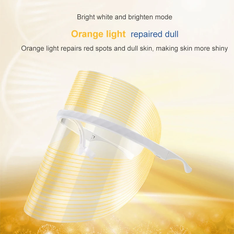 2021 professional skin care products face infrared photon blue red light therapy led electrical facial mask