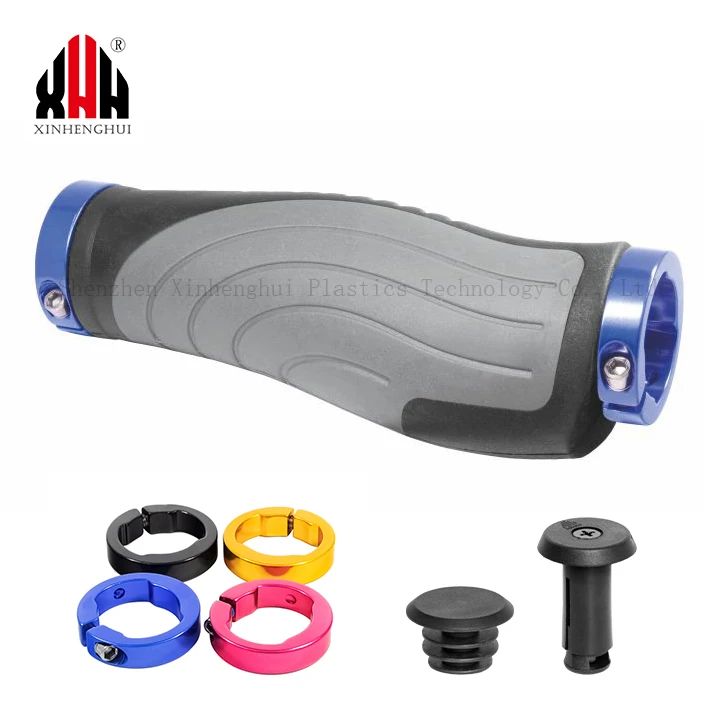 Прямая продажа с фабрики велосипедные эргономичные резиновой противоскользящей ручки замок с цвет алюминиевого сплава кольцо для mtb горный велосипед