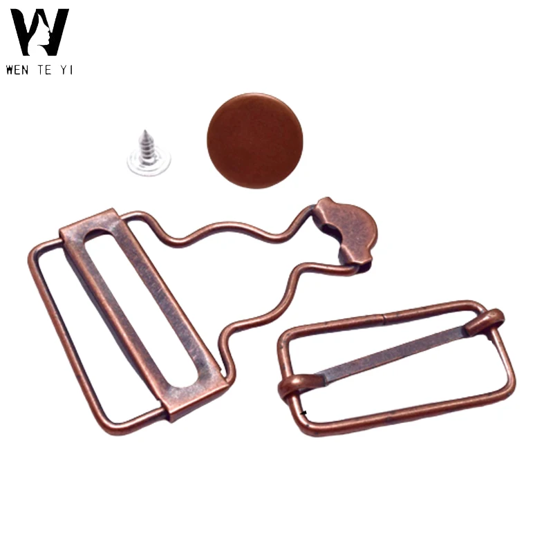 Hooks & Rails Clothes Brace Clips Overalls Gourd Denim Pants Jeans Suspenders Buckle Bib Sewing Accessories Fastener Buckle