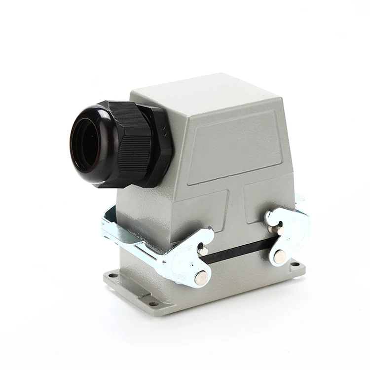 China manufacturers HA 32 pin ip65 waterproof bulkhead surface mounted heavy duty connector