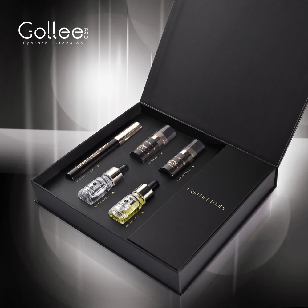 Gollee best eye lashes lifting permanent gool keratin customized lash brow lift pads liquid serum new kits glue private label