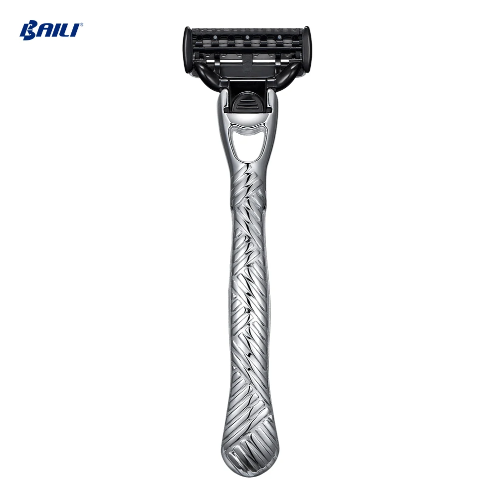 
baili high quality best shaving stainless steel stand shaving razor 