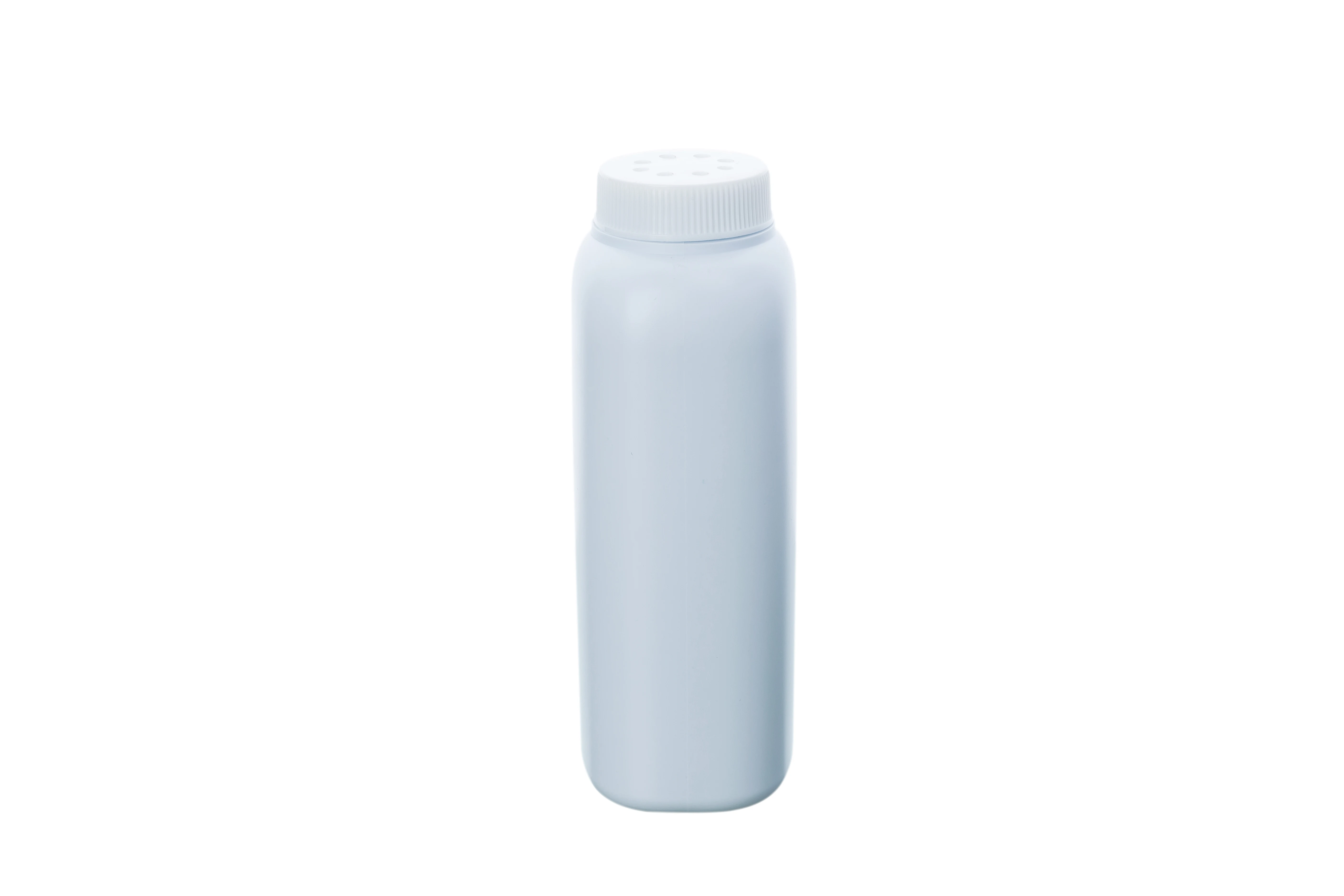 100g Square Screw Cap with Holes Baby Talcum Powder HDPE Plastic Empty White Bottle