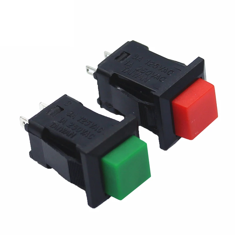 DS-429 NO Reset Switch Square Momentary Switch NC DS-431 3A/125VAC Self-locking Push Button Switch
