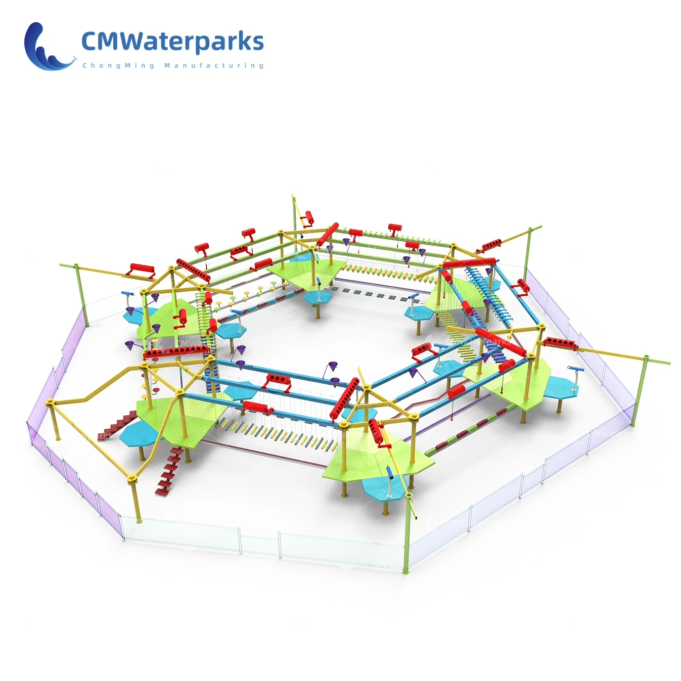 Commercial Water Park Equipment Fiberglass Water Pool Slide Water House For Kids Adult