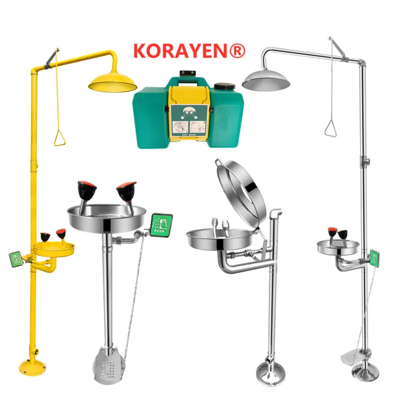 Manufacturers Wholesale Emergency Shower Eyewash Station Price Eye Wash Shower For Sale