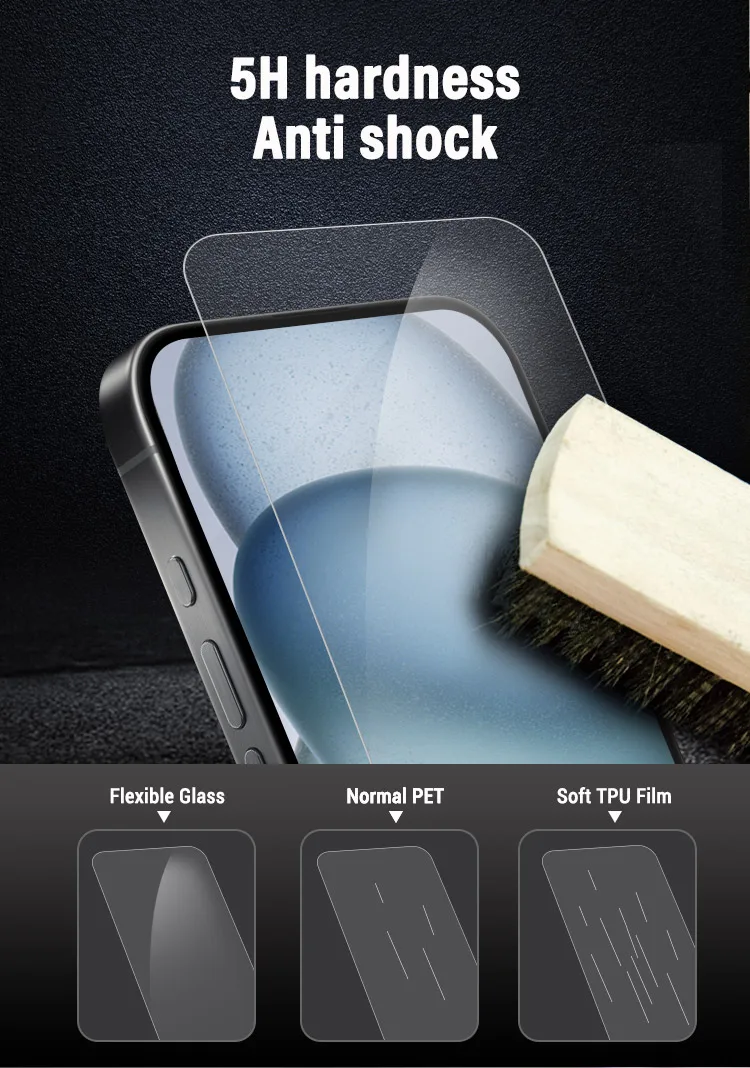 New Arriving 9H Nano Glass Screen Protector Super Smooth Anti Scratch Screen Guard Cut by Plotter Machine