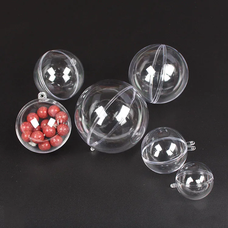 Прозрачный открытый полый пластиковый шар