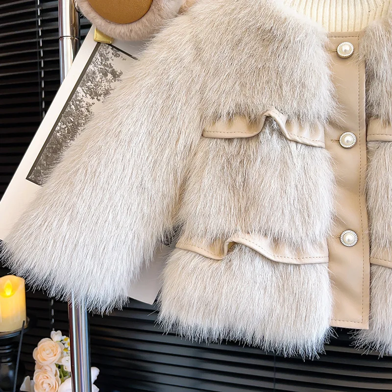 8065 куртка для девочек в Корейском стиле на осень и зиму