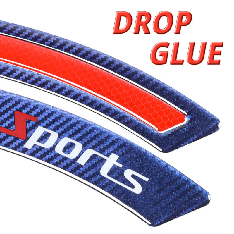 2pcs Universal Car Side Edge Bumper Anti-Scratch Protection Car Fender Wheel Eyebrow Stickers