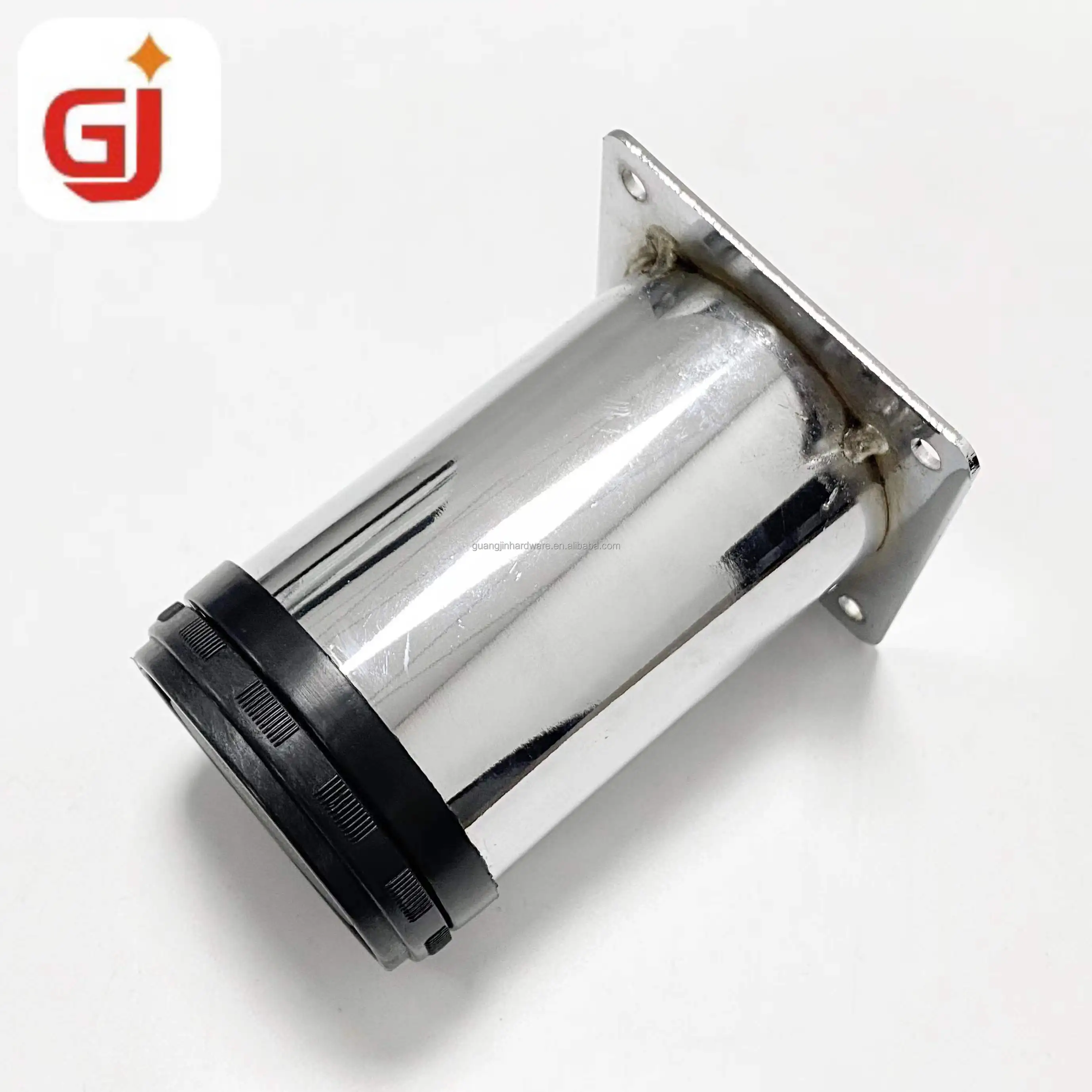 Furniture legs metal adjustable with black base table legs metal round sofa for metal furniture leg for sale