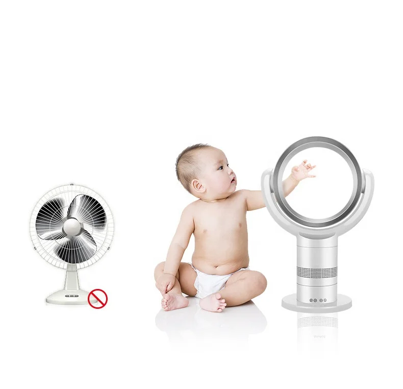 Guangdong Factory Supplier Wholesale Price New Electric Table Fan Portable 58cm Height ABS Material Bladeless Small table fan