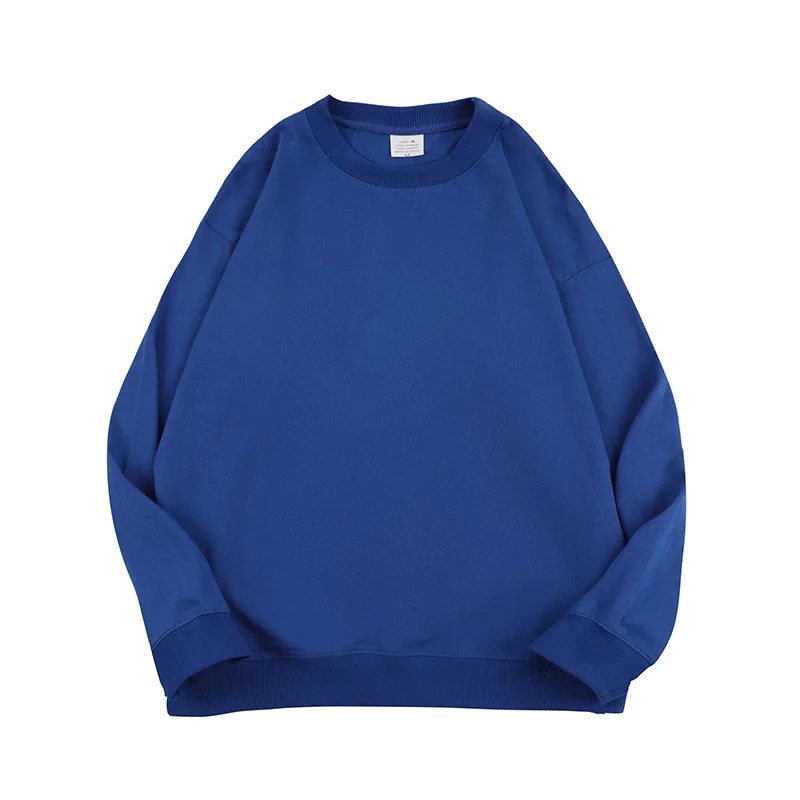 Cheap Price Wholesale Black  Tan Khaki 280 GSM French Terry Mens Crew Neck Sweatshirt