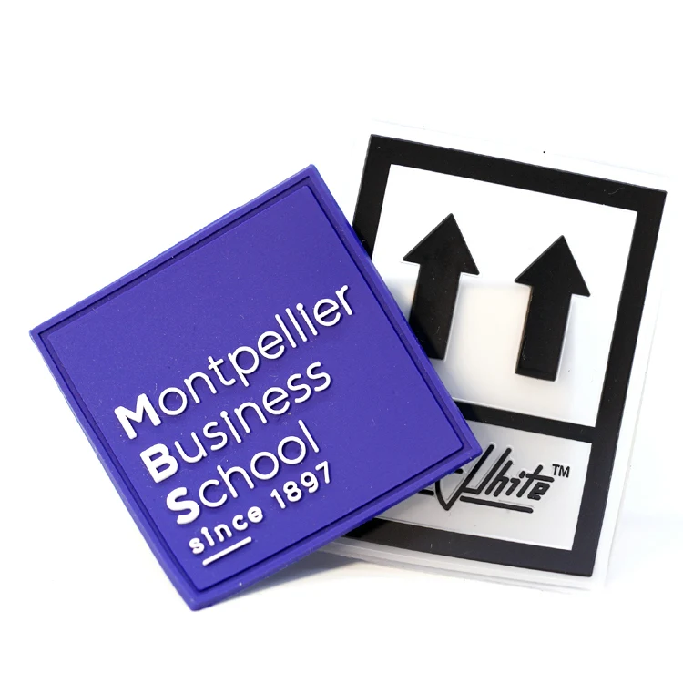 Custom Rubber Labels Sew On Patch Rubber Logo 3D for Clothing