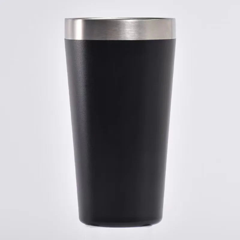brazil ADVENTURE 473ML Pownder Coating Black copo termico DE CERVEJA Magic Beer Insulated Stainless Steel Tumbler thermal cup