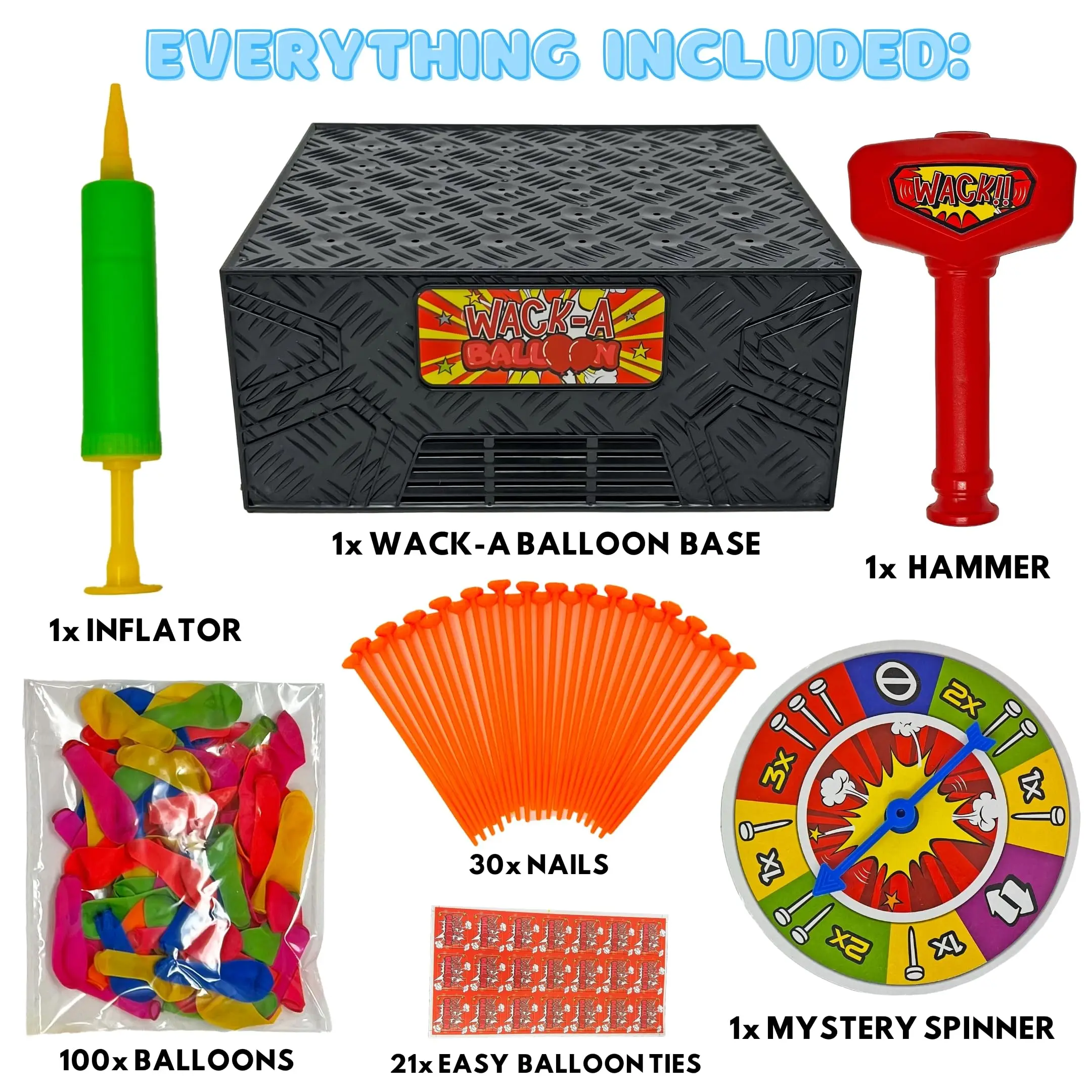 Wack A Balloon Social Media Viral Strategy Board Game 2024 New Explosion Balloon Popping Game for Solo or Group Fun