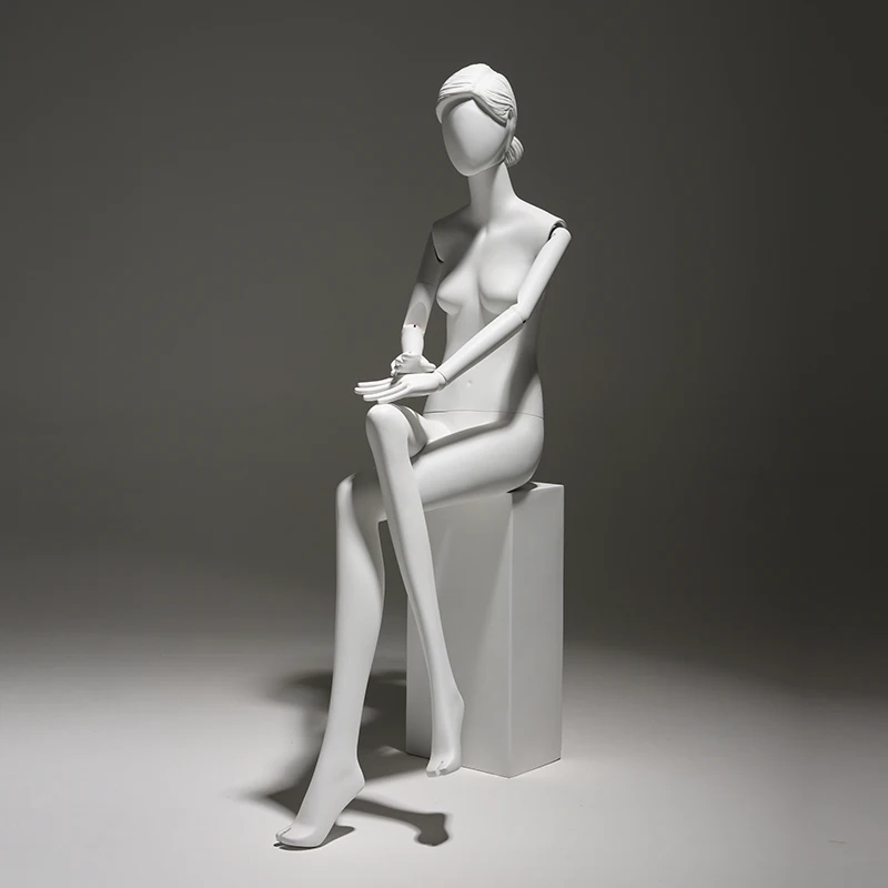 LTS Fiberglass Display Fashionable Mannequin Woman Store use sculpture hair female mannequin Full Body