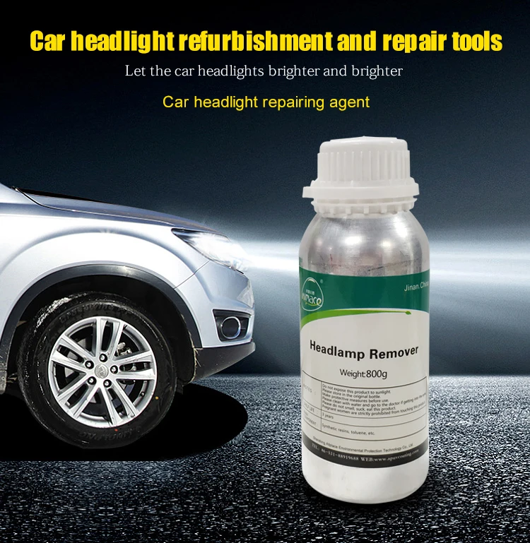Car Headlight Lens Restoration System Repair Kit Plastic Light Cleaner