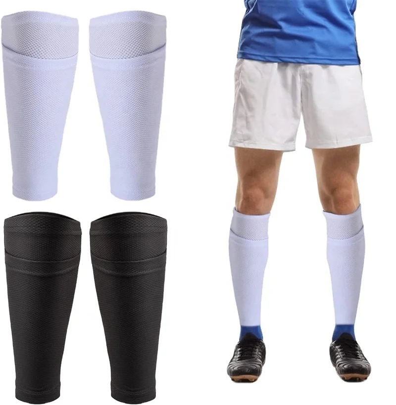 Professional Football Shin Guards Socks Shin Guards Soccer Shin Pads with Calf Sleeves Protection Elastic Sport Support Leg