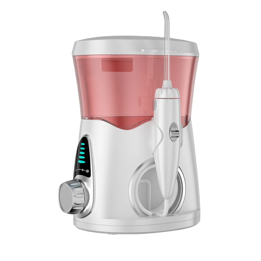 
600ML Oral Irrigator Custom Logo Home Use 10 Pressure Setting Oral Irrigator Electric Oral Irrigator Family Light Water Flosser 