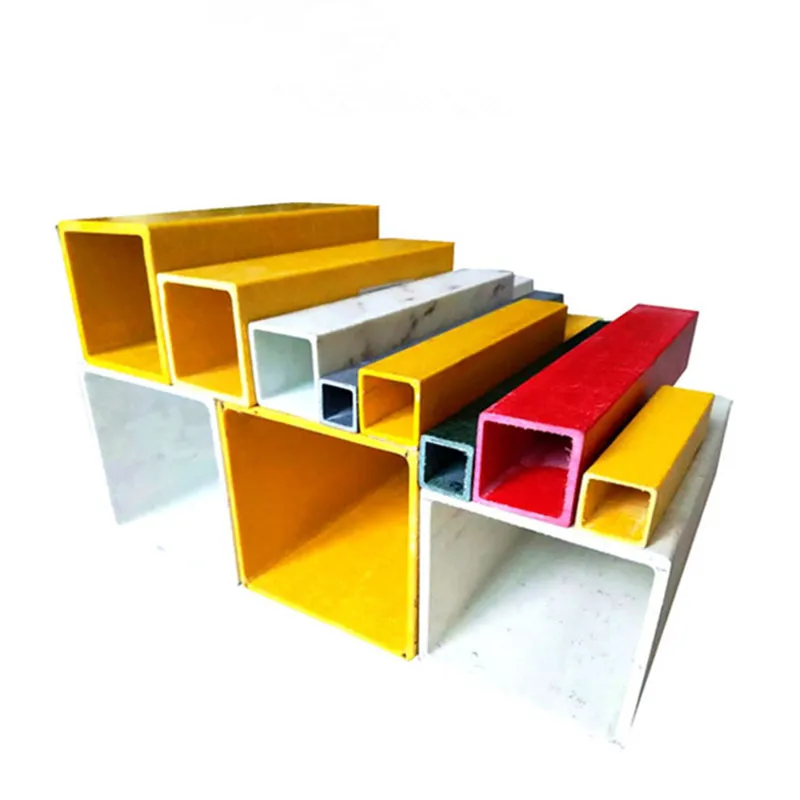 Anti-corrosion Light Weight Pultruded Fiberglass Square Hollow Section