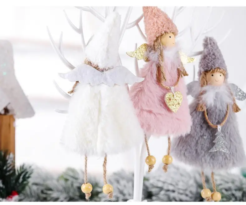 Украшение для рождественской елки подвеска гном украшения праздничный подарок ангел девочка кукла лидер продаж