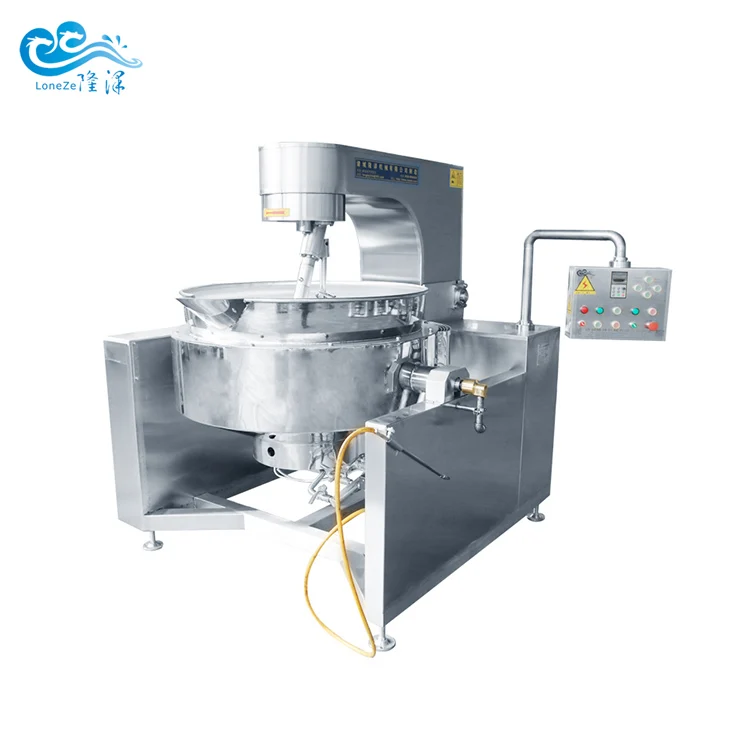 Factory supply industrial automatic soup boiling cooking kettle with