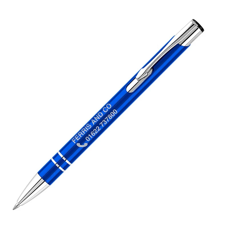 Metal printed logo pen sale promotional custom logo pen metal ball ballpoint pen